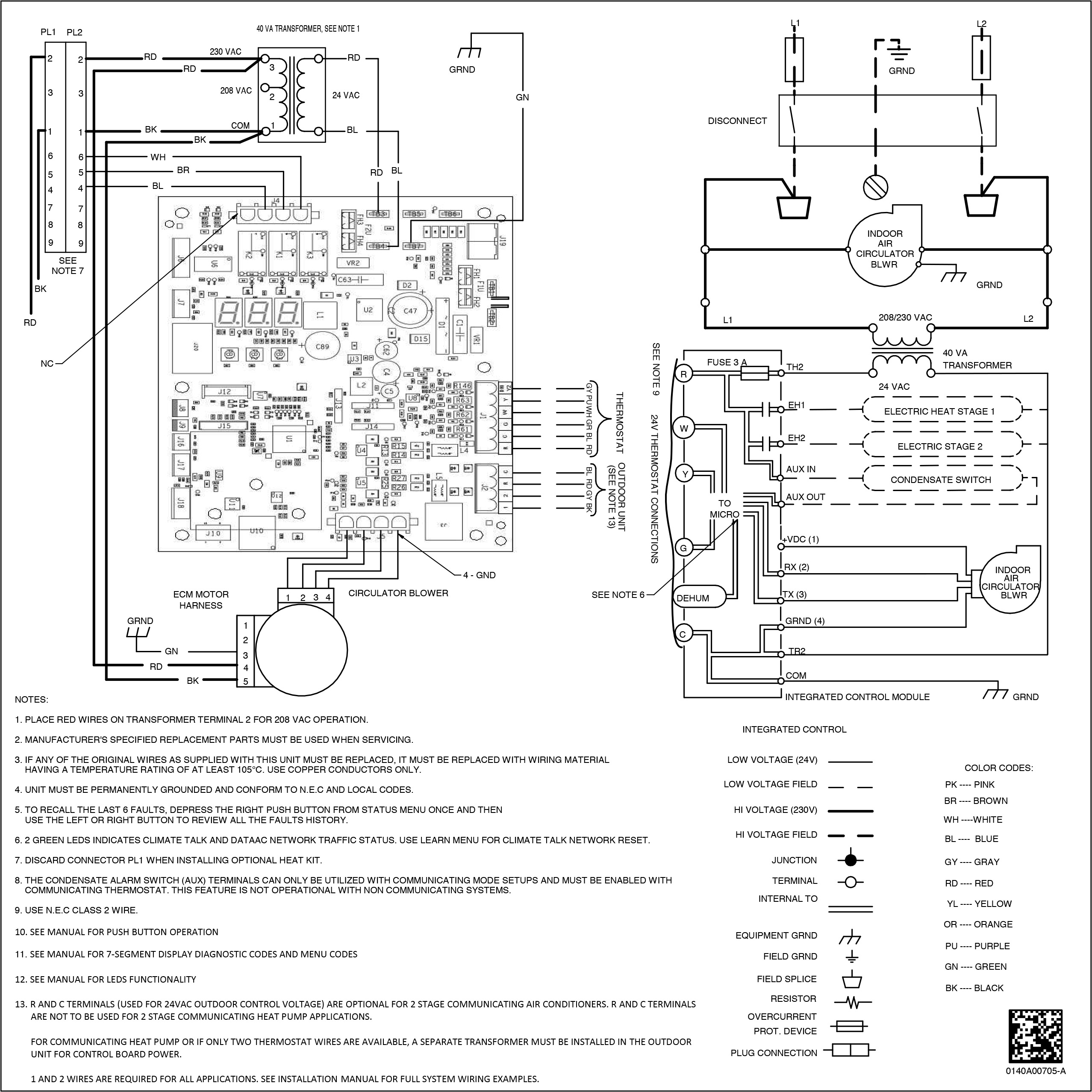 MBVC Air Handler, Variable Speed ECM Motor, 2000 CFM AC America