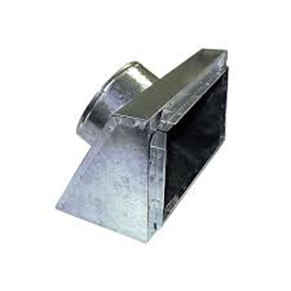 Slanted Distribution Box Duct Box, Slanted Top Board, 14 in WD, 8 in LG, 30 gauge THK