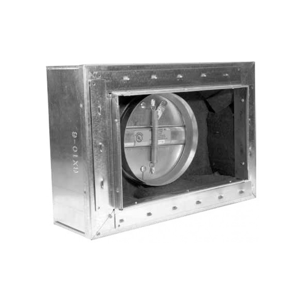 Duct Damper, Ceiling Radiation, 18 in Dia, 12 in LG