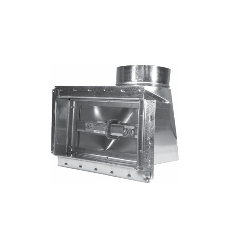 Duct Damper, Ceiling Radiation, 6 in Dia, 6 in WD, 12 in HT