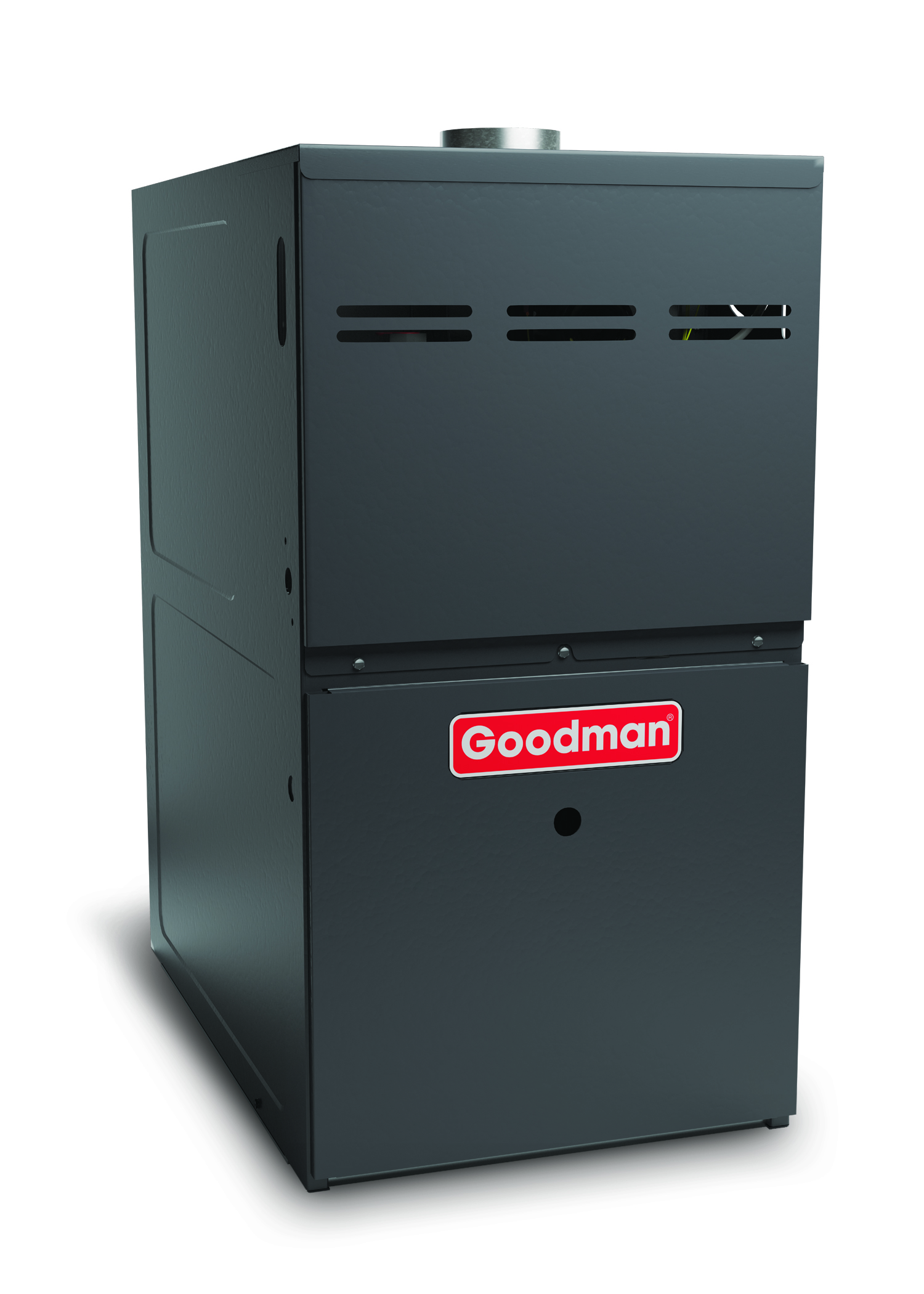Goodman Upflow/Horizontal Variable Speed ECM 1-Stage 80% AFUE 60,000 BTU/H 1600 CFM Ultra Low NOx Gas Furnace 17.5 inch B Cabinet