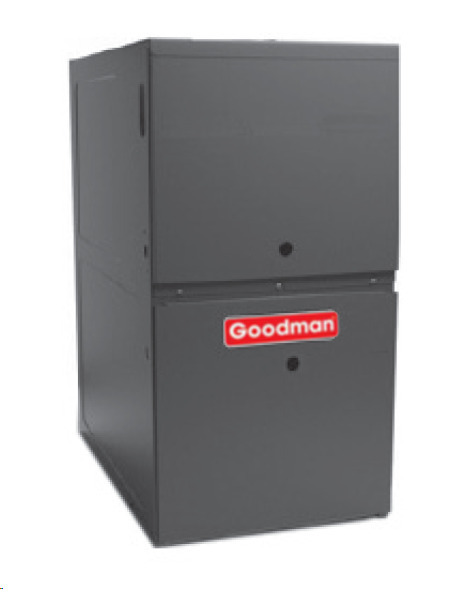 Goodman Downflow/Horizontal Variable Speed ECM 2-Stage 80% AFUE 60,000 BTU/H 1200 CFM Low NOx Gas Furnace 17.5 inch B Cabinet