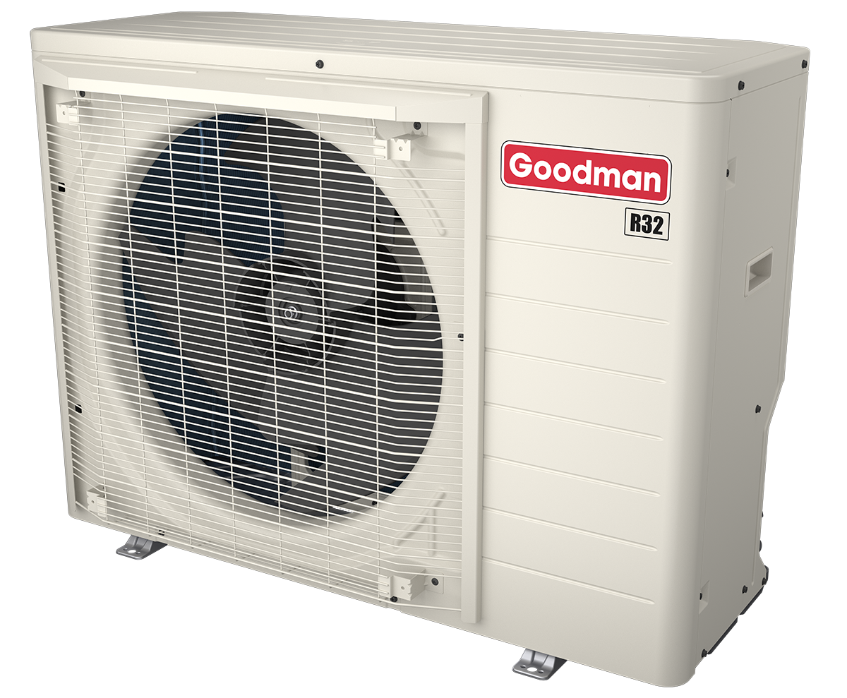 Goodman GXV9SA2410 Split Air Conditioner 19.2 SEER2, Inverter, 2 Ton, Goodman GTST Smart Thermostat